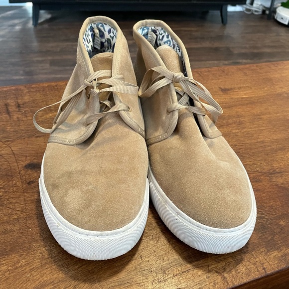 Tory Burch Tan Suede Shoes with White Soles - Picture 4 of 13